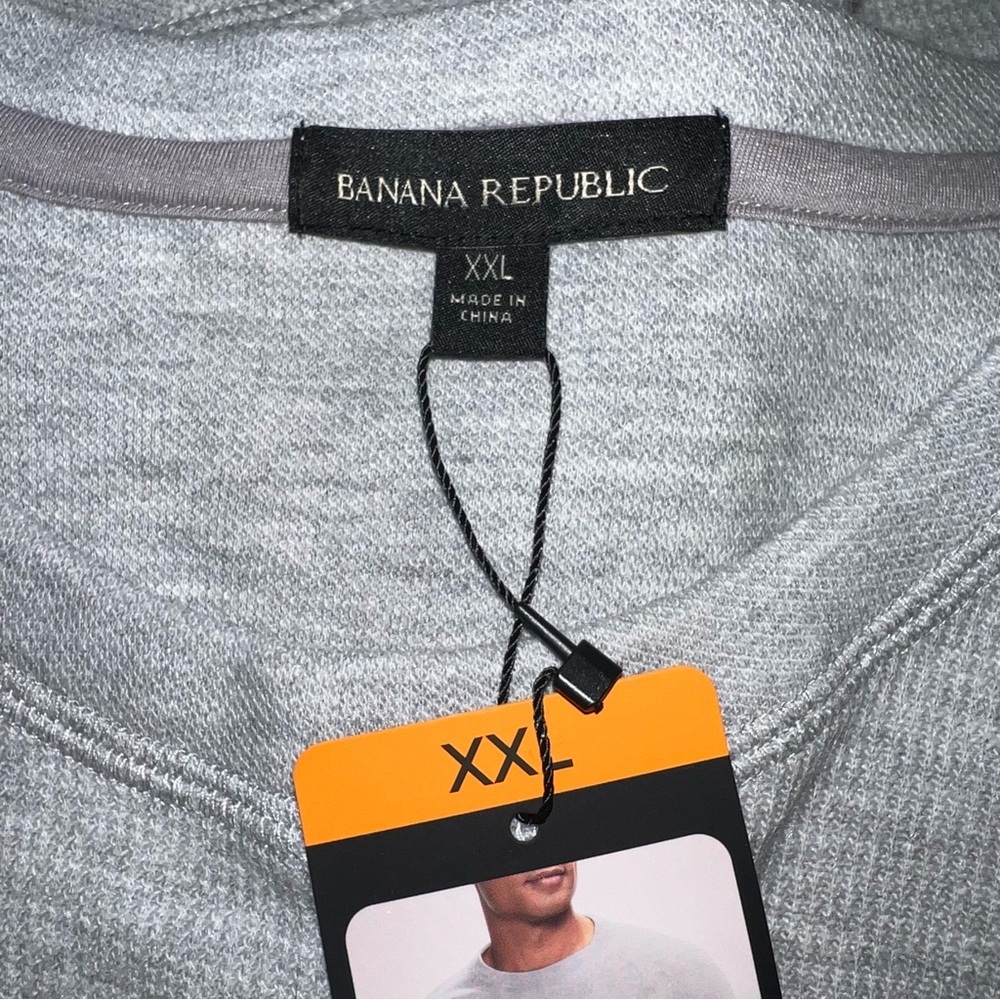 NWT Men’s Banana Republic Gray Crewneck Pullover Size XXL‎ - Picture 4 of 6